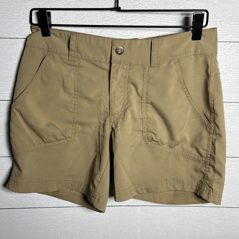 Columbia Womens Size 4 Omni-Shield Outdoor Hiking Shorts Tan Khaki 30x6